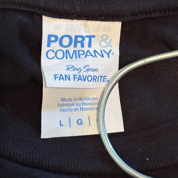 Black Graphic T-Shirt with Guitar Design - Picture 3 of 4